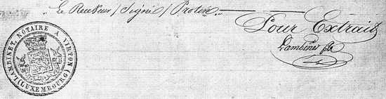 signature et sceau