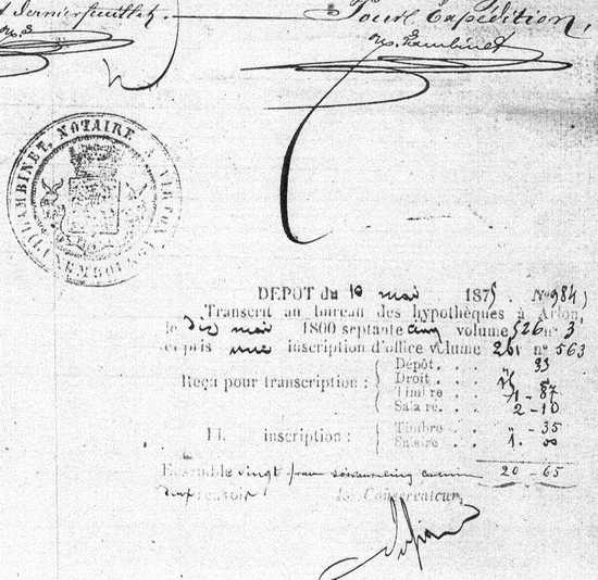 sceau et signatures