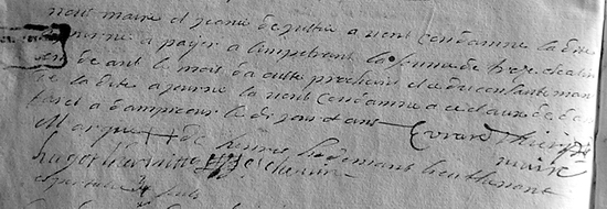 Extrait de l’acte et signatures